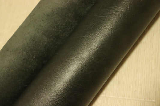 ds28円!新入荷！イタリアンレザー　スムース加工　ブラック　アンティーク　225ds