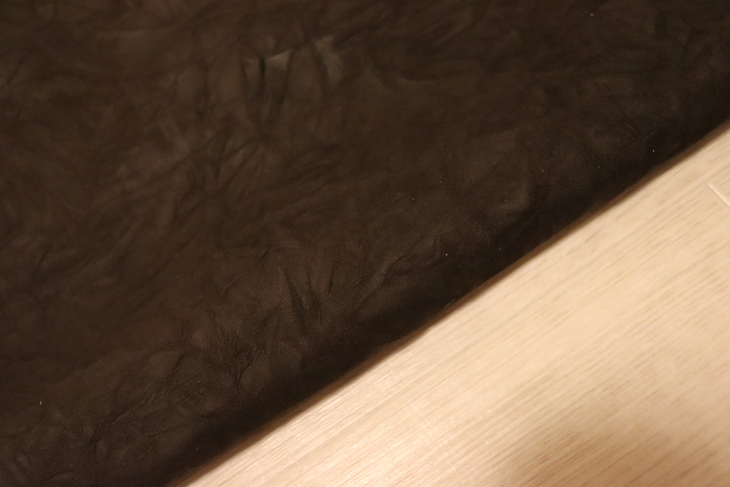 ds30円！新入荷！ヌバック　絞り加工　ダークブラウン　ハギレ　130ds