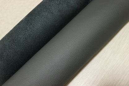 ds28円！新入荷！イタリアンレザー　ダークグレー　シュリンク加工　314ds
