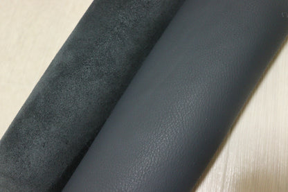 ds30円！新入荷！イタリアンレザー　ネイビー　シュリンク加工　266ds