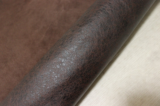ds25円！新入荷！カゼイン仕上げ　ダークブラウン　豚革　120ds