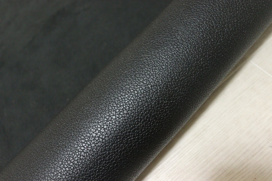ds25円！新入荷！ブラック　シボ型押し　豚革　120ds
