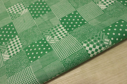 ds30円！新入荷！国産　豚革プリント　グリーン　128ds