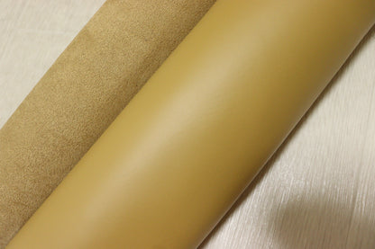 ds28円！新入荷！イタリアンレザー　顔料仕上げ　イエローオークル　269ds