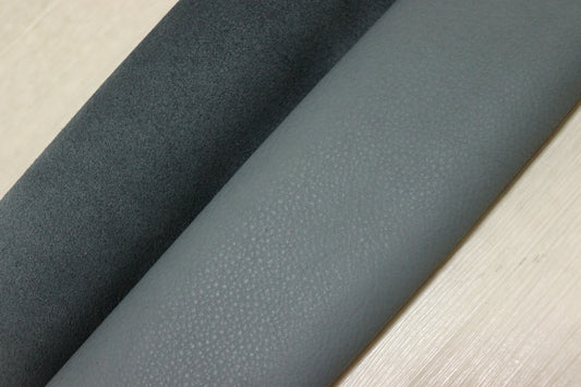 ds28円！新入荷！イタリアンレザー　ブルーグレー　シュリンク加工　264ds