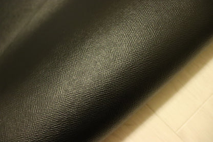 ds30円！新入荷！姫路レザー　顔料仕上げ　角シボ　ブラック　225ds