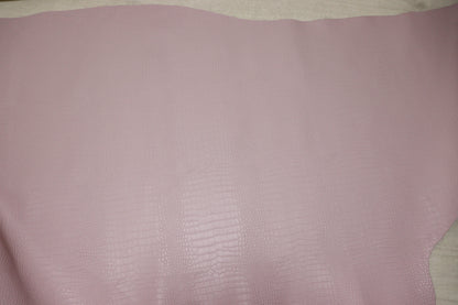 ds28円！新入荷！顔料仕上げ　ベビーピンク　クロコ型押し　 240ds