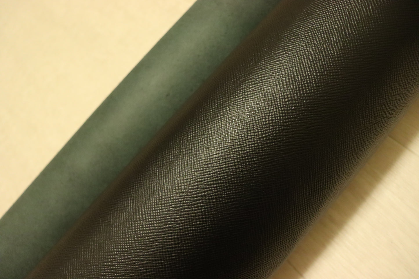 ds30円！新入荷！姫路レザー　顔料仕上げ　角シボ　ブラック　225ds