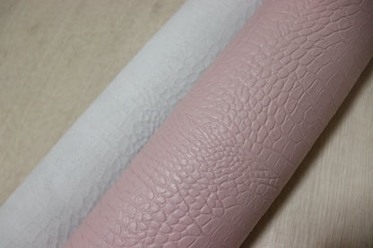 ds28円！新入荷！顔料仕上げ　ベビーピンク　クロコ型押し　 240ds