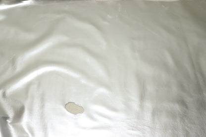 ds25円！新入荷！姫路レザー　クラッキング　箔貼り加工　シルバー　208ds