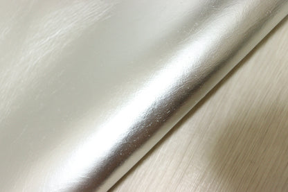 ds25円！新入荷！姫路レザー　クラッキング　箔貼り加工　シルバー　208ds