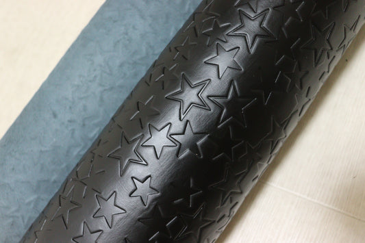 ds30円！新入荷！顔料仕上げ　ブラック　スター型押し　200ds