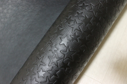ds28円！新入荷！顔料仕上げ　ブラック　スター型押し　220ds