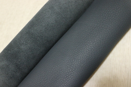 ds30円！新入荷！イタリアンレザー ネイビー　シュリンク加工　280ds