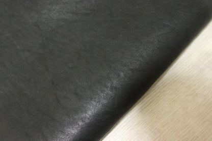 ds70円！イタリアンレザー 　オイルヌメ　Wショルダー　ブラック　スムース加工 120ds