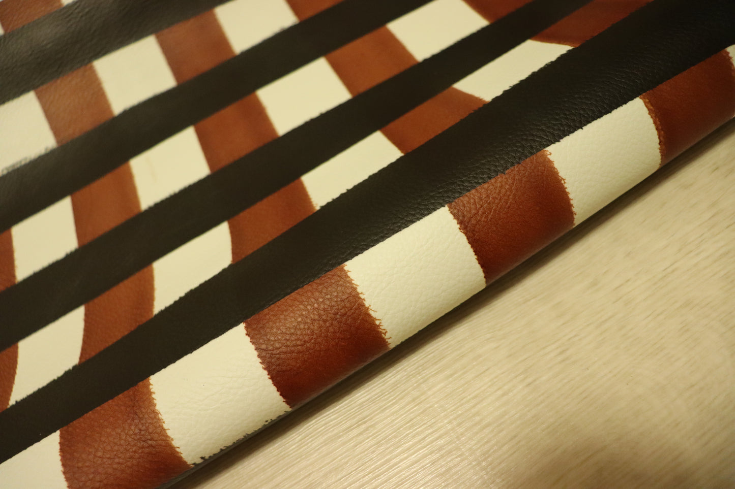 ds28円！新入荷！チェックプリント　ブラウン　115ds