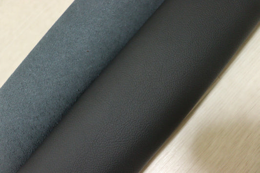 ds28円！新入荷！イタリアンレザー　顔料仕上げ　シボ型押し　ブラック　243ds