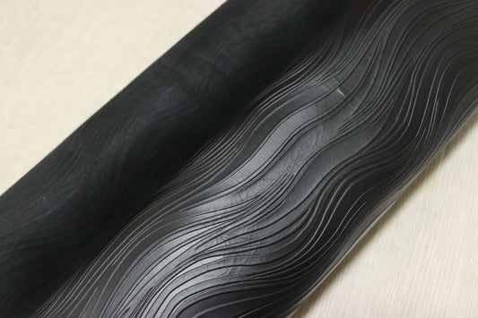 ds25円！新入荷！姫路レザー　ブラック　エンボス加工　230ds