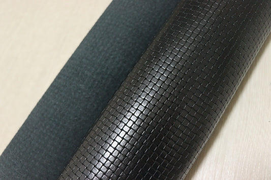 ds28円！新入荷！姫路レザー　ブロック型押し　ブラック　238ds