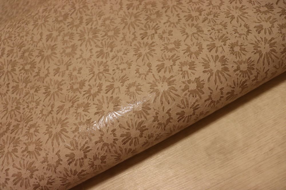 ds30円！新入荷！顔料仕上げ　フローラ型押し　モカグレー　174ds