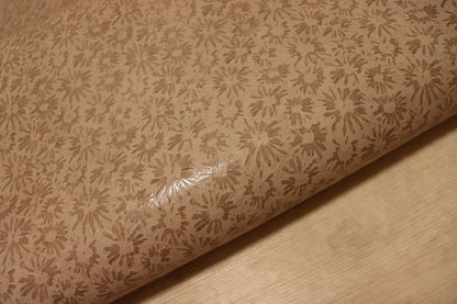 ds30円！新入荷！顔料仕上げ　フローラ型押し　モカグレー　174ds