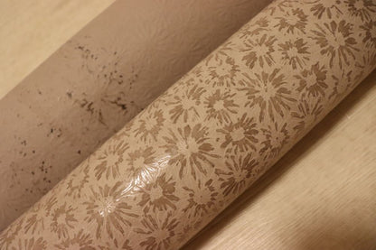 ds30円！新入荷！顔料仕上げ　フローラ型押し　モカグレー　174ds