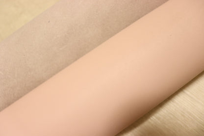 ds25円！新入荷！顔料仕上げ　スムース加工　シェルピンク　大きめハギレ　180ds