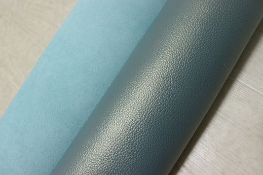 ds28円！新入荷！姫路レザー　顔料仕上げ　パールブルー　シボ型押し　200ds