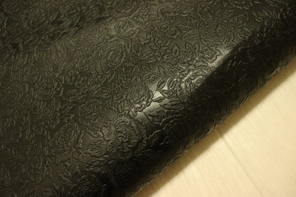 DS30円！新入荷！姫路レザー　ローゼ型押し　ブラック　230DS