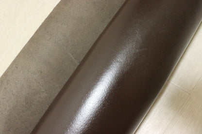 ds45円！新入荷！パキスタンレザー　バッファロー　アニリン仕上げ　ダークブラウン　ヌメ革　192ds