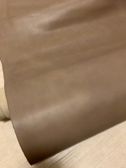 ds25円！新入荷！姫路レザー　モチモチ　オリーブブラウン　スムース加工　182ds