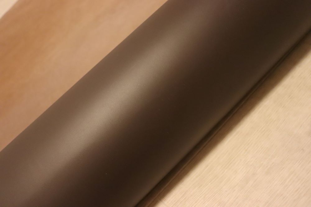 ds68円！上質！イタリアンレザー　顔料仕上げ　ショルダー　ダークブラウン系　ヌメ革　165ds