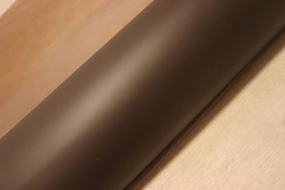 ds68円！上質！イタリアンレザー　顔料仕上げ　ショルダー　ダークブラウン系　ヌメ革　165ds