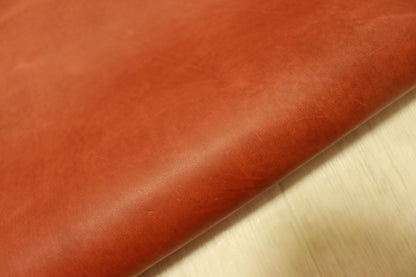 ds75円！新入荷！上質！イタリアンレザー　オイルヌメ　レッドブラウン　ショルダー　134ds