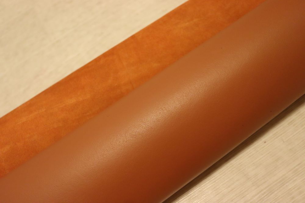 ds25円！新入荷！オレンジブラウン　顔料仕上げ　スムース加工　220ds