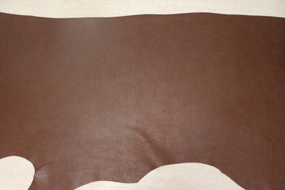 ds50円！イタリアンレザー　スムース加工　ヌメ革　アンバーブラウン　150ds