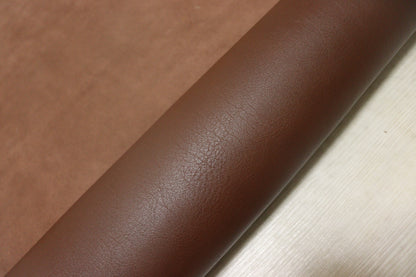ds50円！イタリアンレザー　スムース加工　ヌメ革　アンバーブラウン　162ds