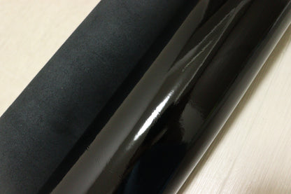 ds25円！新入荷！ブラック　エナメル　大きめハギレ　180ds