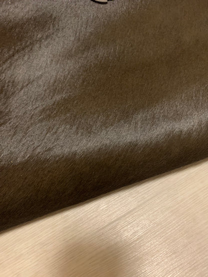 ds35円！新入荷！イタリアンレザー　毛皮　ダークカーキ　250ds
