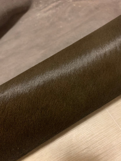 ds35円！新入荷！イタリアンレザー　毛皮　ダークカーキ　250ds