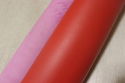 ds28円！新入荷！顔料仕上げ　コーラルピンク　シボ型押し　208ds