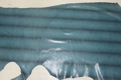 ds30円！新入荷！ドット柄プリント　牛革　ブルー　153ds