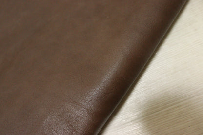 ds75円！イタリアンレザー　ショルダー　オイルヌメ　ITALPEL チョコブラウン　スムース加工　129ds