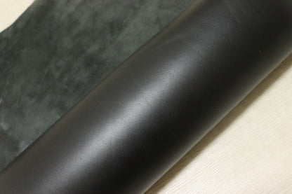 ds75円！イタリアンレザー　ショルダー　オイルヌメ　ブラック　スムース加工　165ds