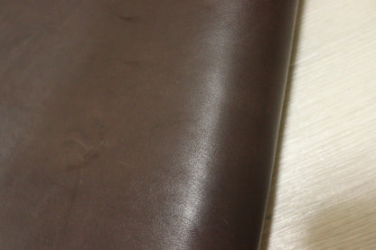ds48円！新入荷！イタリアンレザー　ベリー　オイルヌメ　ダークブラウン　90ds