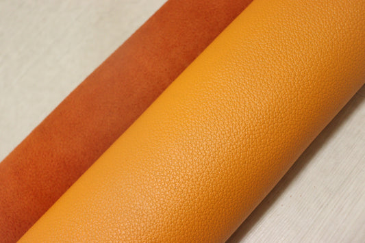 ds28円！新入荷！顔料仕上げ　オレンジ　シボ型押し　200ds