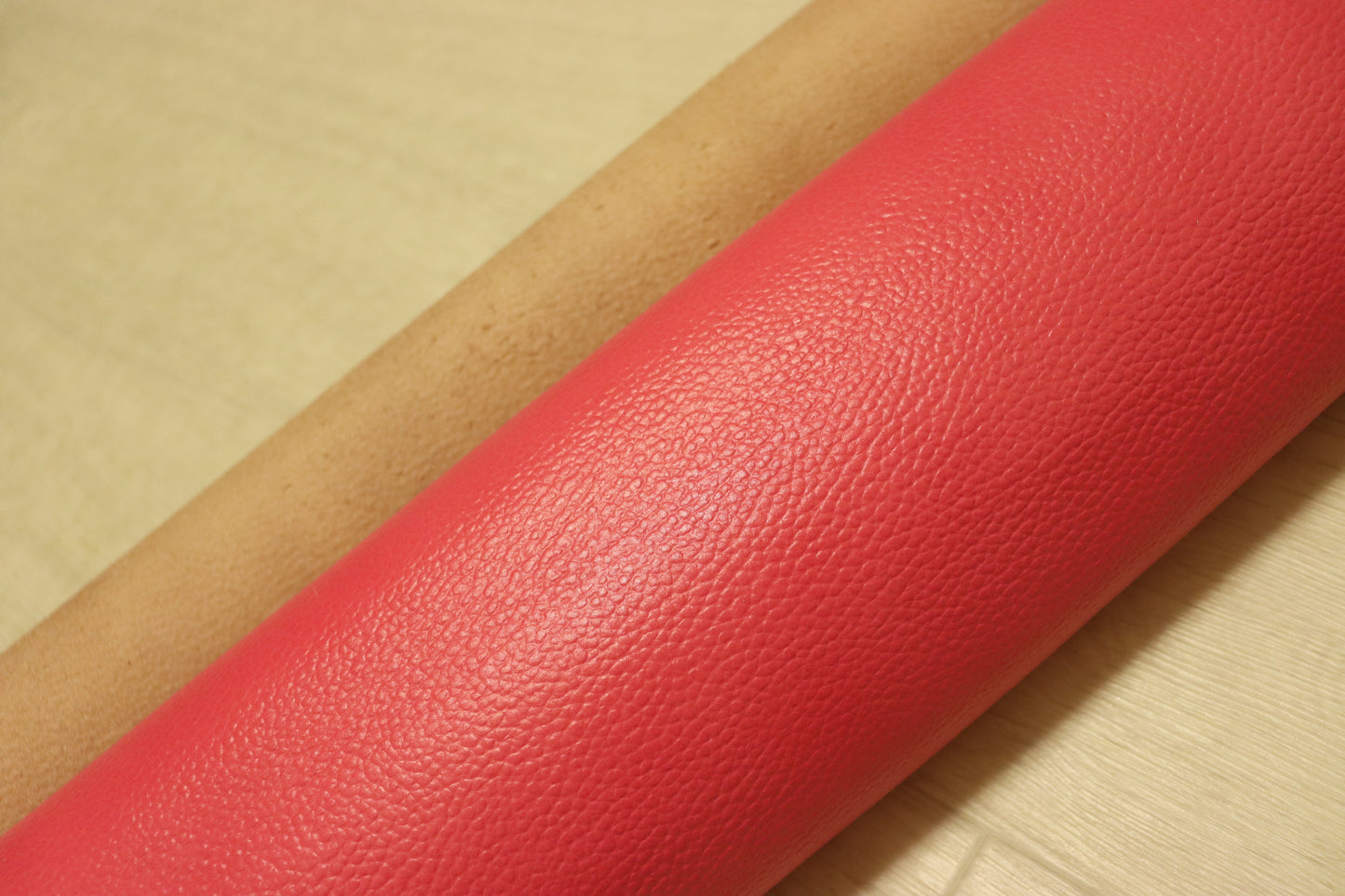 ds25円！姫路レザー　顔料仕上げ　ローズピンク　シボ型押し　215ds