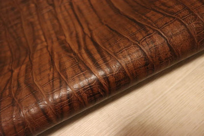 ds72円！イタリアンレザー　ショルダー　クロコ型押し　セミアニリン　ヌメ革　133ds