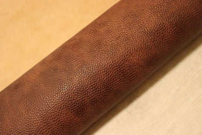 ds75円！イタリアンレザー　ショルダー　ムラ染加工　オイルヌメ　136ds