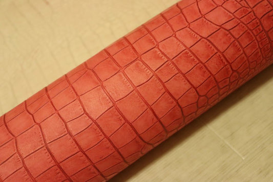 ds72円！イタリアンレザー　ショルダー　セミアニリン　ピンクレッド　157ds